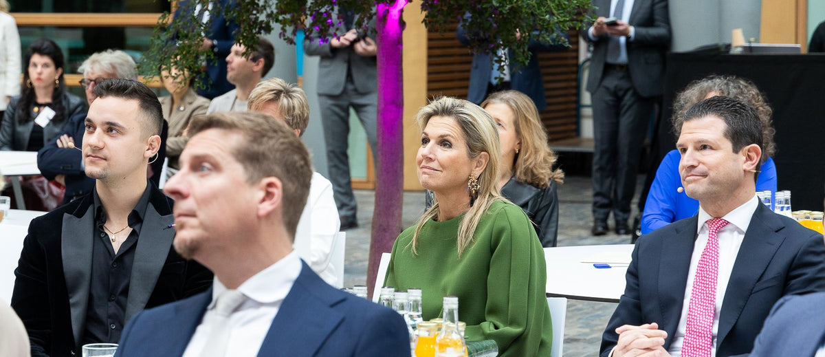 Liion Power at an event attended by Queen Máxima of the Netherlands